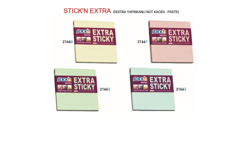 GIPTA STICKN 76x76 EXT.YAPIŞKNLI PASTEL SARI 90YP