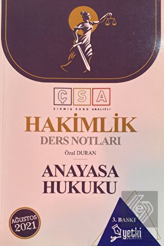 Hakimlik Anayasa Hukuku Ders Notları