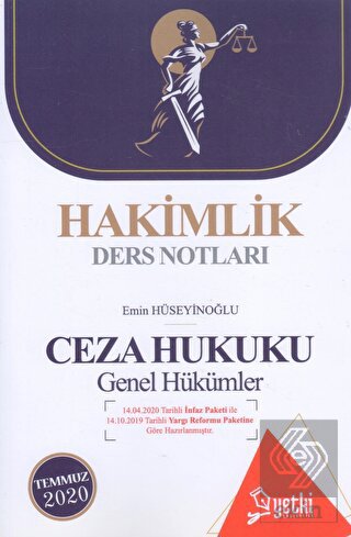 Hakimlik Ders Notları Ceza Hukuku Genel Hükümler