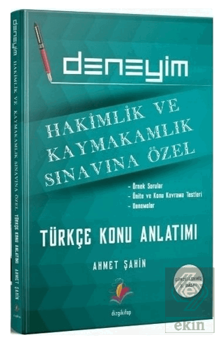 Hakimlik Kaymakamlık Deneyim Türkçe Konu Anlatımlı