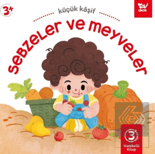 Hareketli Kitap 3d Küçük Kaşif Sebzeler ve Meyveler