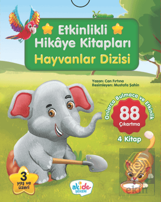 Hayvanlar Dizisi - Etkinlikli Hikaye Kitapları (4