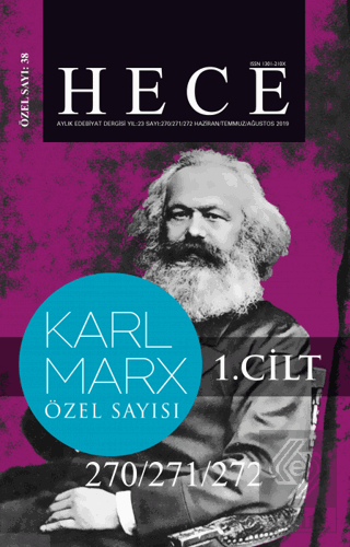 Hece Aylık Edebiyat Dergisi Karl Marx Özel Sayısı: 38 - 270/271/272 (2