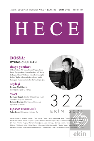 Hece Dergisi - Sayı: 322 Ekim 2023