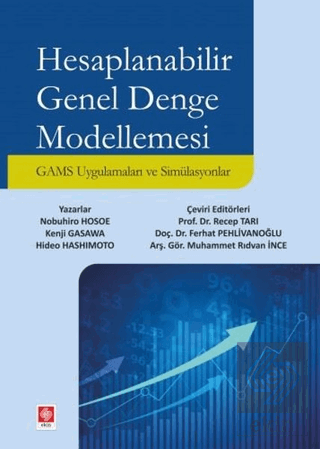 Hesaplanabilir Genel Denge Modellemesi Recep Tarı