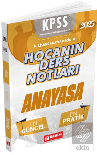 Hocanın Ders Notları Anayasa