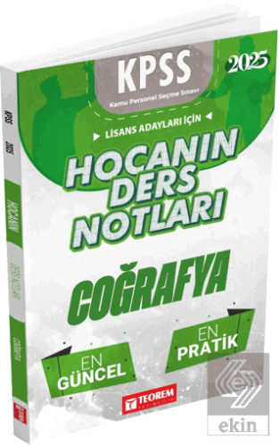 Hocanın Ders Notları Coğrafya