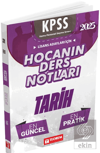 Hocanın Ders Notları Tarih