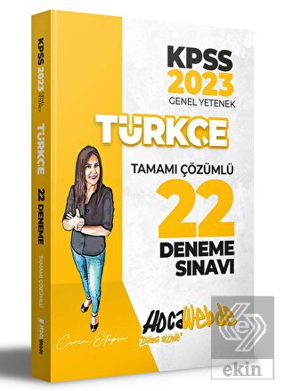 Hocawebde 2023 KPSS Türkçe Tamamı Çözümlü 22 Denem