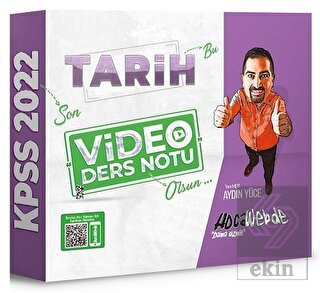 HocaWebde Yayınları 2022 KPSS Tarih Video Ders Not