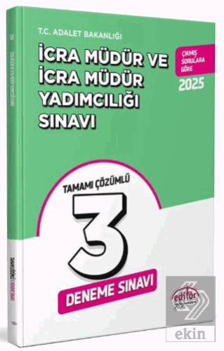 İcra Müdür ve Müdür Yardımcılığı 3 Deneme Tamamı Çözümlü Deneme Sınavı