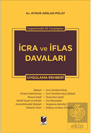 İcra ve İflas Davaları Uygulama Rehberi