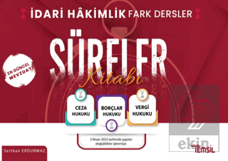 İdari Hakimlik Fark Dersler Süreler Kitabı