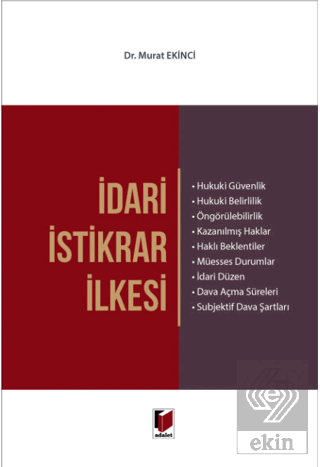 İdari İstikrar İlkesi