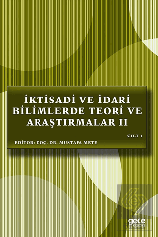 İktisadi ve İdari Bilimlerde Teori ve Araştırmalar