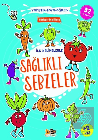 İlk Kelimelerle Sağlıklı Sebzeler - Yapıştır Boya Öğren