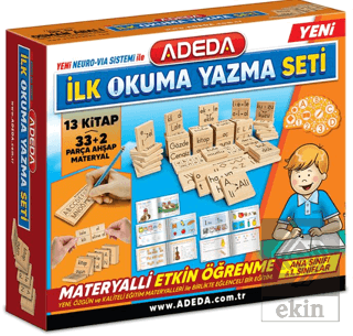 İlk Okuma Yazma Seti 13 Kitap - 33+2 Parça Ahşap M