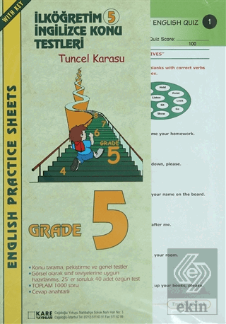 İlköğretim 5 İngilizce Konu Testleri