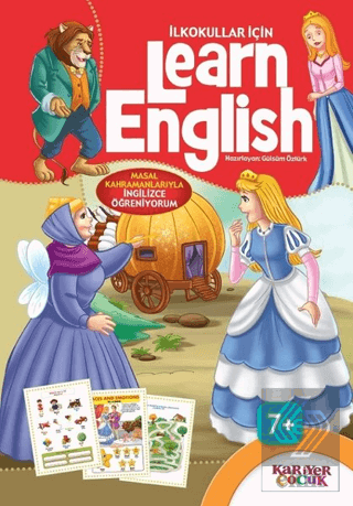 İlkokullar İçin Learn English (Kırmızı)