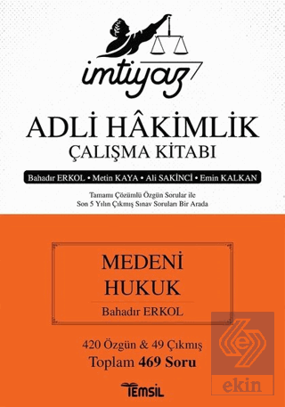 İmtiyaz Adli Hakimlik Çalışma Kitabı - Medeni Huku