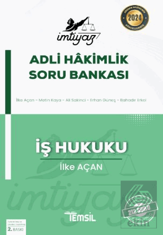 İmtiyaz Adli Hakimlik Soru Bankası İş Hukuku