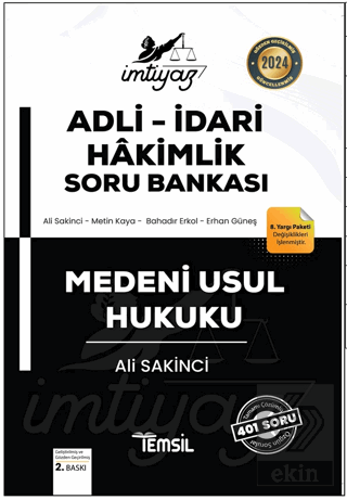 İmtiyaz Adli - İdari Hakimlik Medeni Usul Hukuku S