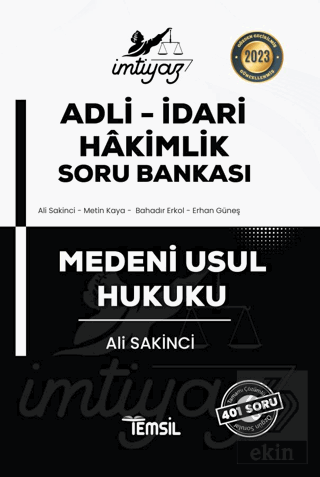 İmtiyaz Adli-İdari Hakimlik Medeni Usul Hukuku Sor