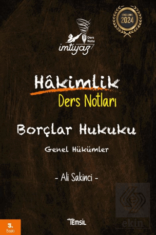 İmtiyaz Borçlar Hukuku Genel Hükümler Hakimlik Der