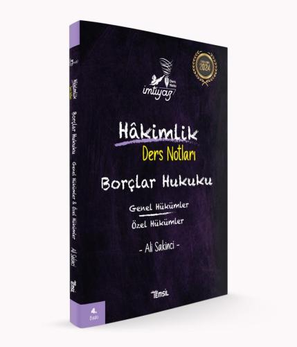 İmtiyaz Borçlar Hukuku Genel Hükümler - Özel Hükümler Ders Notları