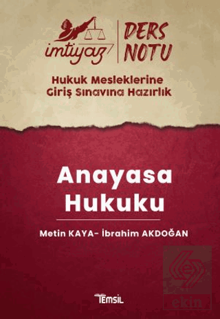 İmtiyaz HMGS Ders Notları Anayasa Hukuku