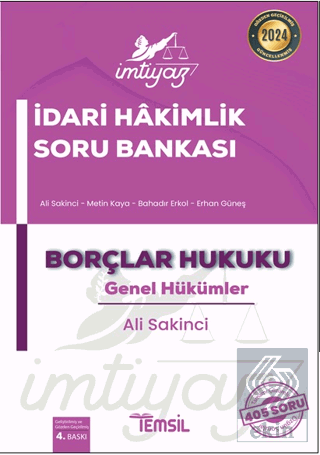 İmtiyaz İdari Hakimlik Soru Bankası Borçlar Hukuku