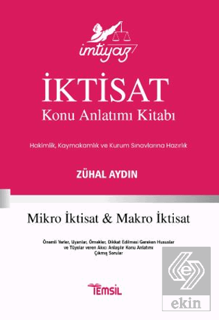 İmtiyaz İktisat Konu Anlatımı Kitabı