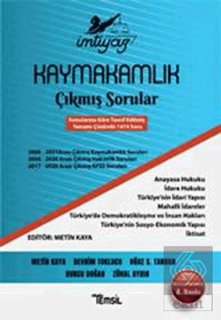 İmtiyaz Kaymakamlık Çıkmış Sorular