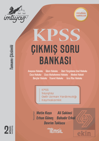 İmtiyaz KPSS ve Kurum SınavlarıÇıkmış Soru Bankas