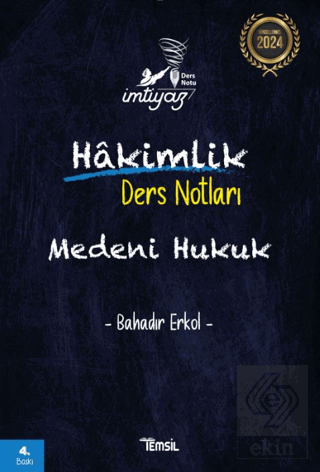 İmtiyaz Medeni Hukuk Hakimlik Ders Notları