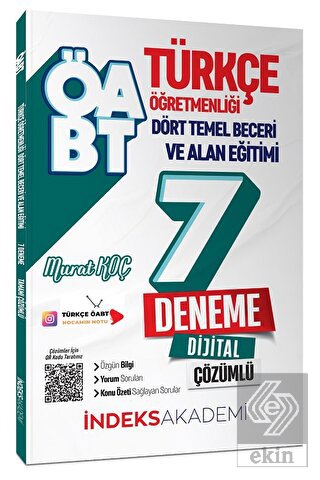 İndeks Akademi 2023 ÖABT Türkçe Dört Temel Beceri