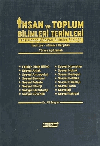 İnsan ve Toplum Bilimleri Terimleri Ansiklopedik S