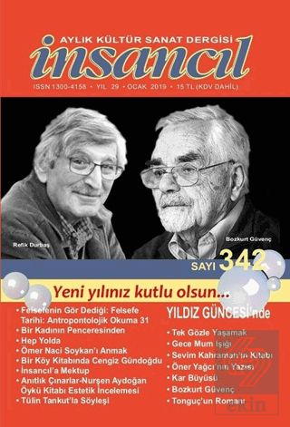 İnsancıl Aylık Kültür Sanat Dergisi Sayı: 342 Ocak 2019