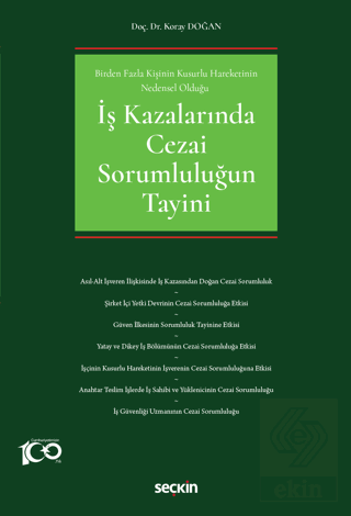 İş Kazalarında Cezai Sorumluluğun Tayini