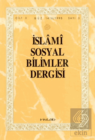 İslami Sosyal Bilimler Dergisi - Cilt 3 - Güz 1965 - Sayı 3