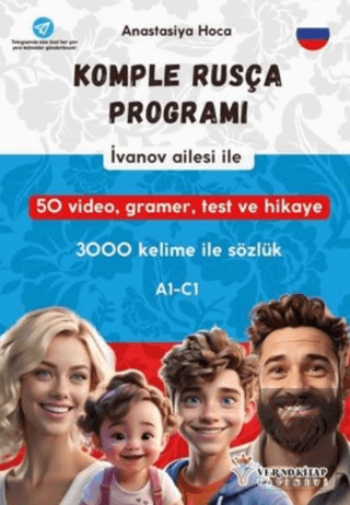 İvanov Ailesi İle Komple Rusça Programı (A1 - C1) 3000 Kelime İle Sözl