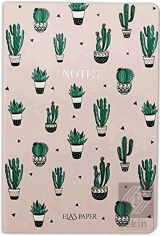 Kaktüs Pembe Notebook - Defter