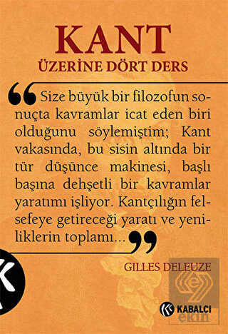 Kant Üzerine Dört Ders