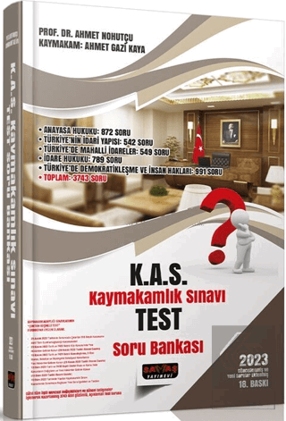 KAS Kaymakamlık Sınavı Test Soru Bankası