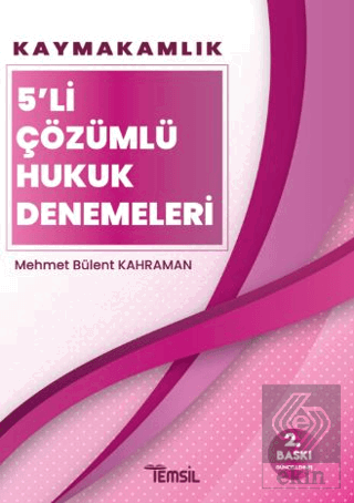 Kaymakamlık 5'li Çözümlü Hukuk Denemeleri