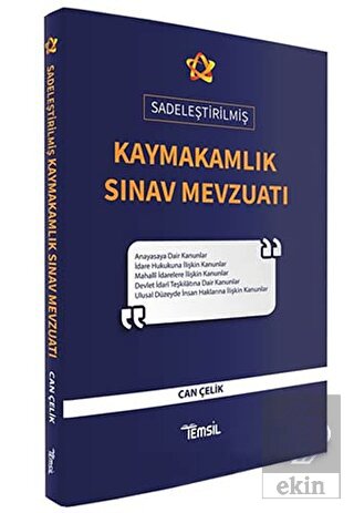 Kaymakamlık Sınav Mevzuatı (Sadeleştirilmiş)