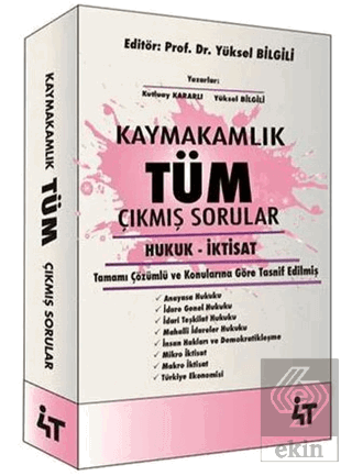 Kaymakamlık Tüm Çıkmış Sorular