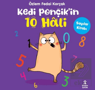 Kedi Ponçikin 10 Hali - Sayılar Kitabı