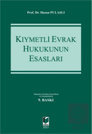 Kıymetli Evrak Hukukunun Esasları