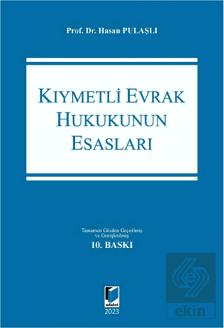 Kıymetli Evrak Hukukunun Esasları